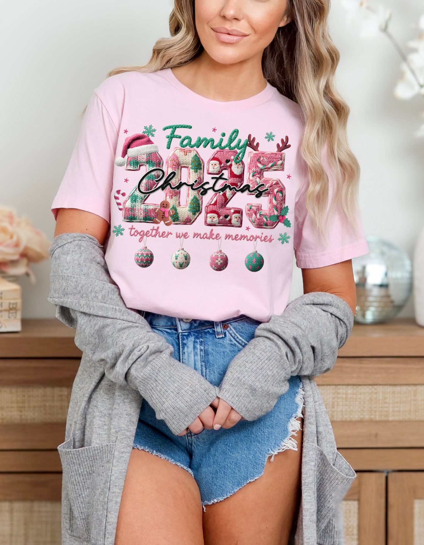 Pink Family Christmas