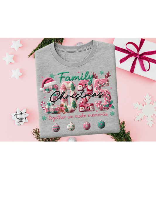 Pink Family Christmas