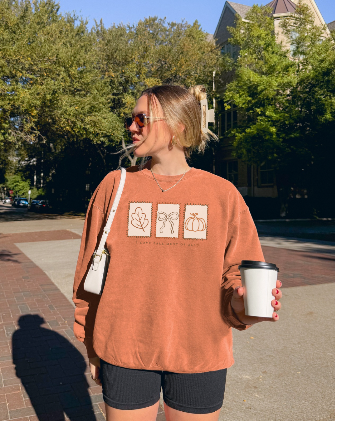 π I Love Fall Most of All Sweatshirt