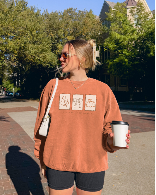 š I Love Fall Most of All Sweatshirt