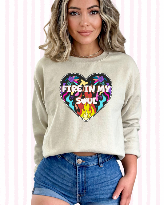 Fire in my soul Crewneck
