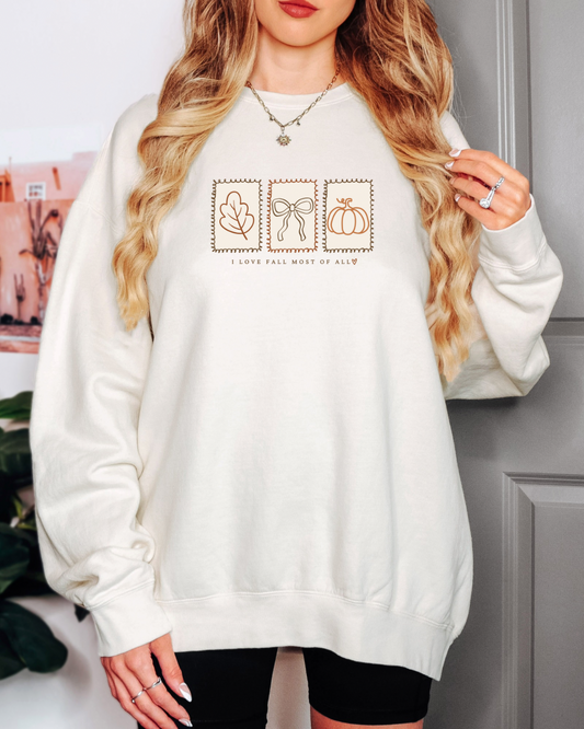 🍂 I Love Fall Most of All Sweatshirt